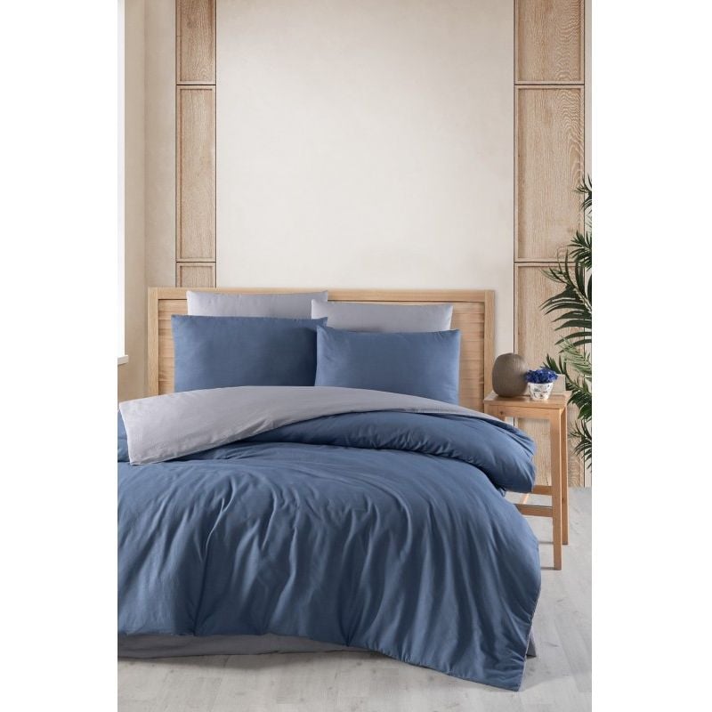 Комплект постельного белья Soho Divine Serenity полуторный синий с серым (1250К) - фото 1