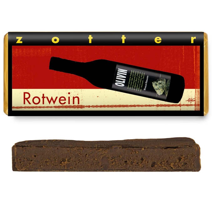 Шоколад черный Zotter Red Wine органический 70 г - фото 3