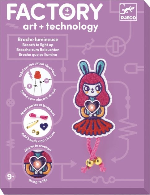 Photos - Creativity Set / Science Kit Djeco Набір для творчості  Брошка Bunny Girl Factory E-text  (DJ09320)