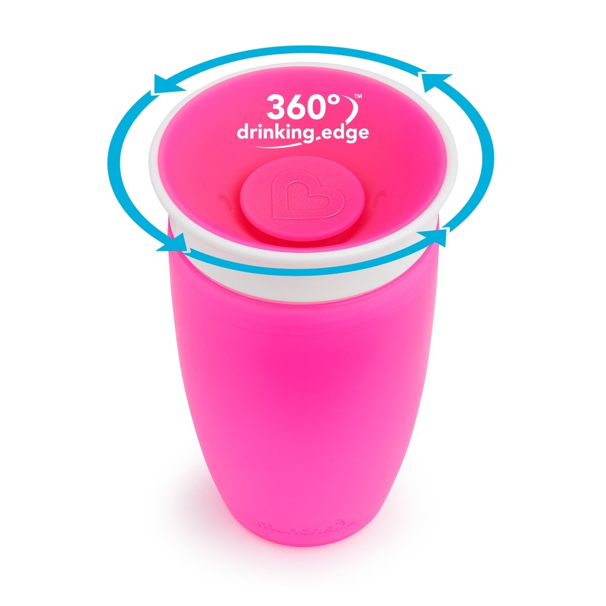 Чашка непроливная Munchkin Miracle 360, розовый, 296 мл, 1 шт. (01209601.02) - фото 4