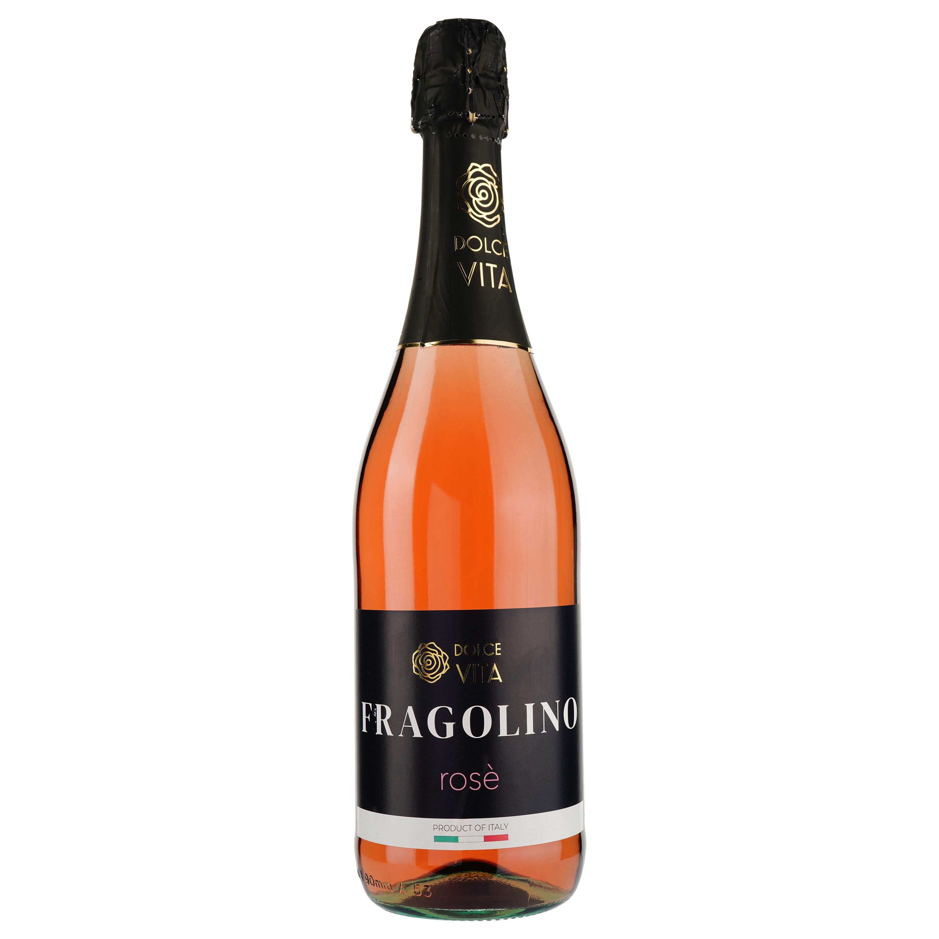 Ігристе вино Dolce Vita Fragolino Rosato sparkling wine, рожеве, солодке, 7%, 0,75 л - фото 1
