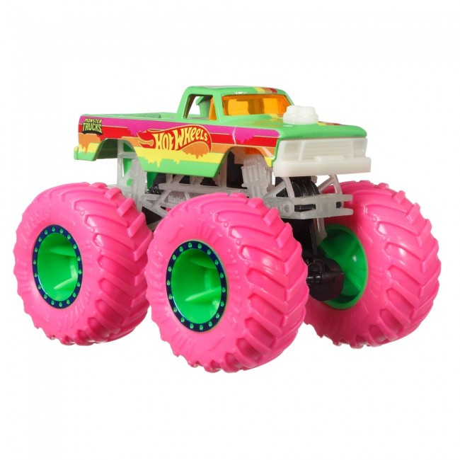 Базовая машинка-внедорожник Hot Wheels Monster Trucks Power Светящиеся в темноте 1:64 в ассортименте (HCB50) - фото 4