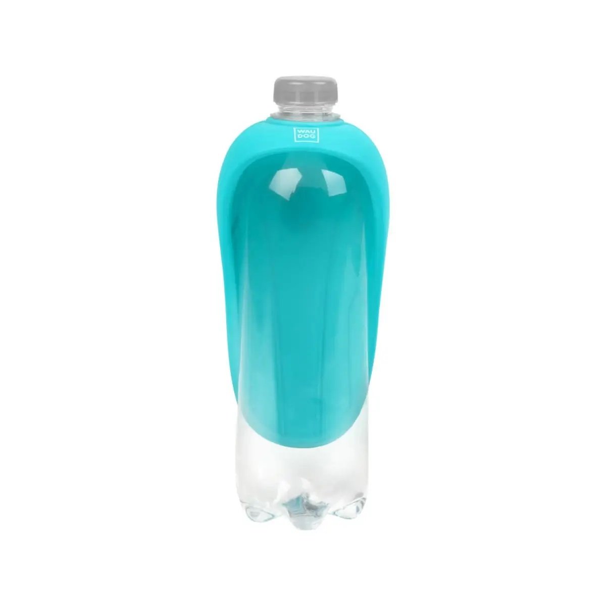 Поїлка-насадка на пляшку Waudog Silicone, 16,5х9 см, блакитний (50772) - фото 3