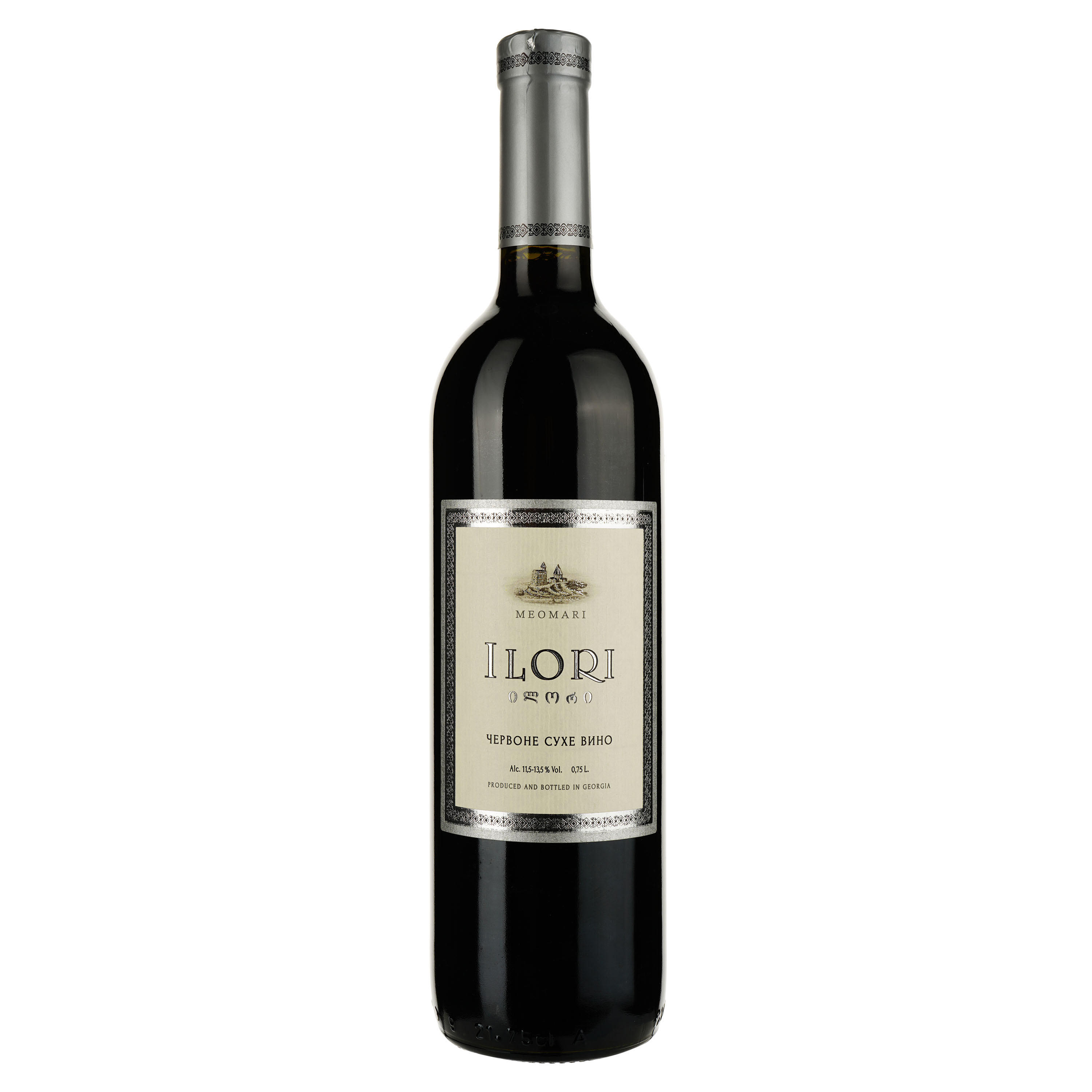 Вино Ilori Meomari, красное, сухое, 12,5%, 0,75 л - фото 1