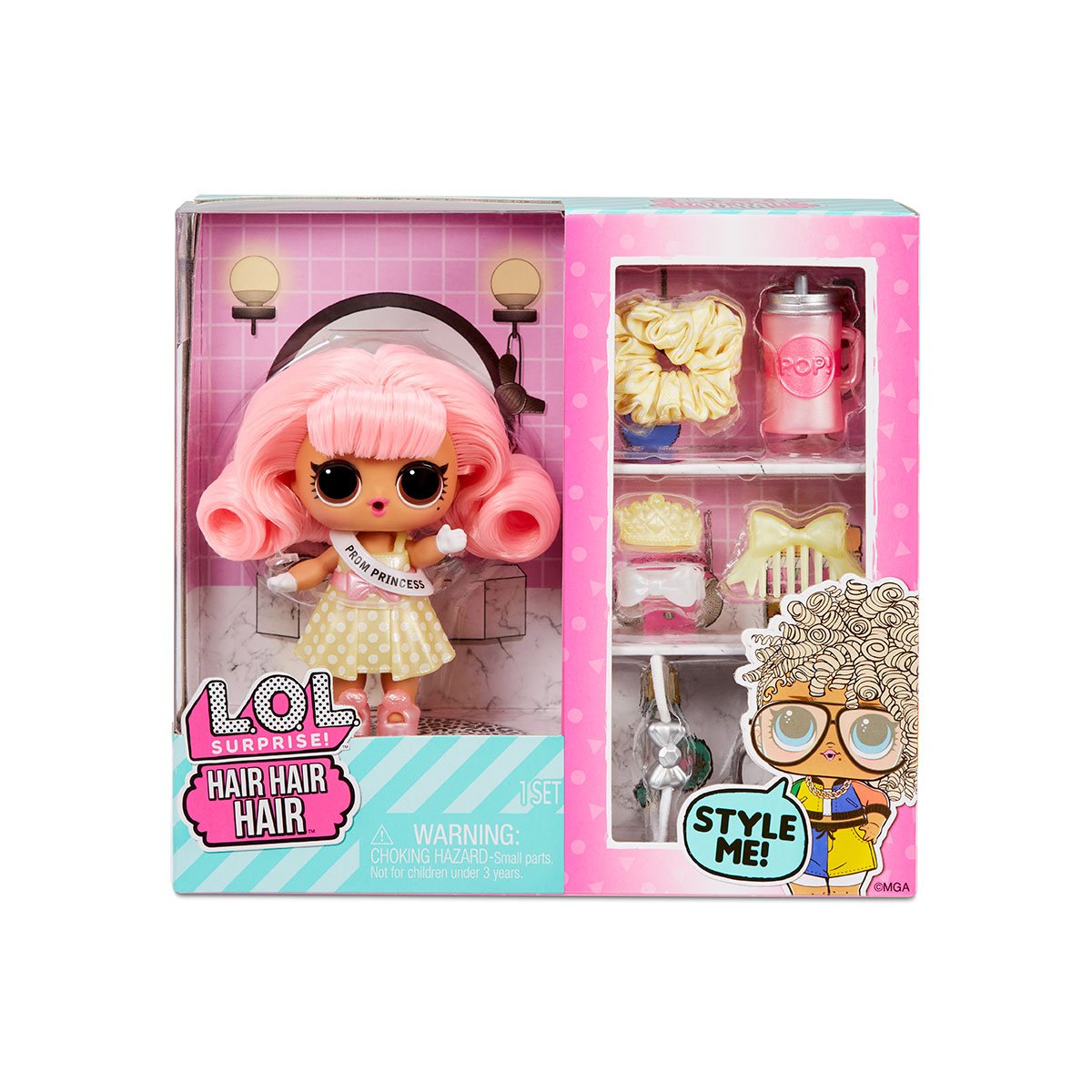 Игровой набор с куклой L.O.L. Surprise Hair Hair Hair Стильные прически, в ассортименте (580348) - фото 8