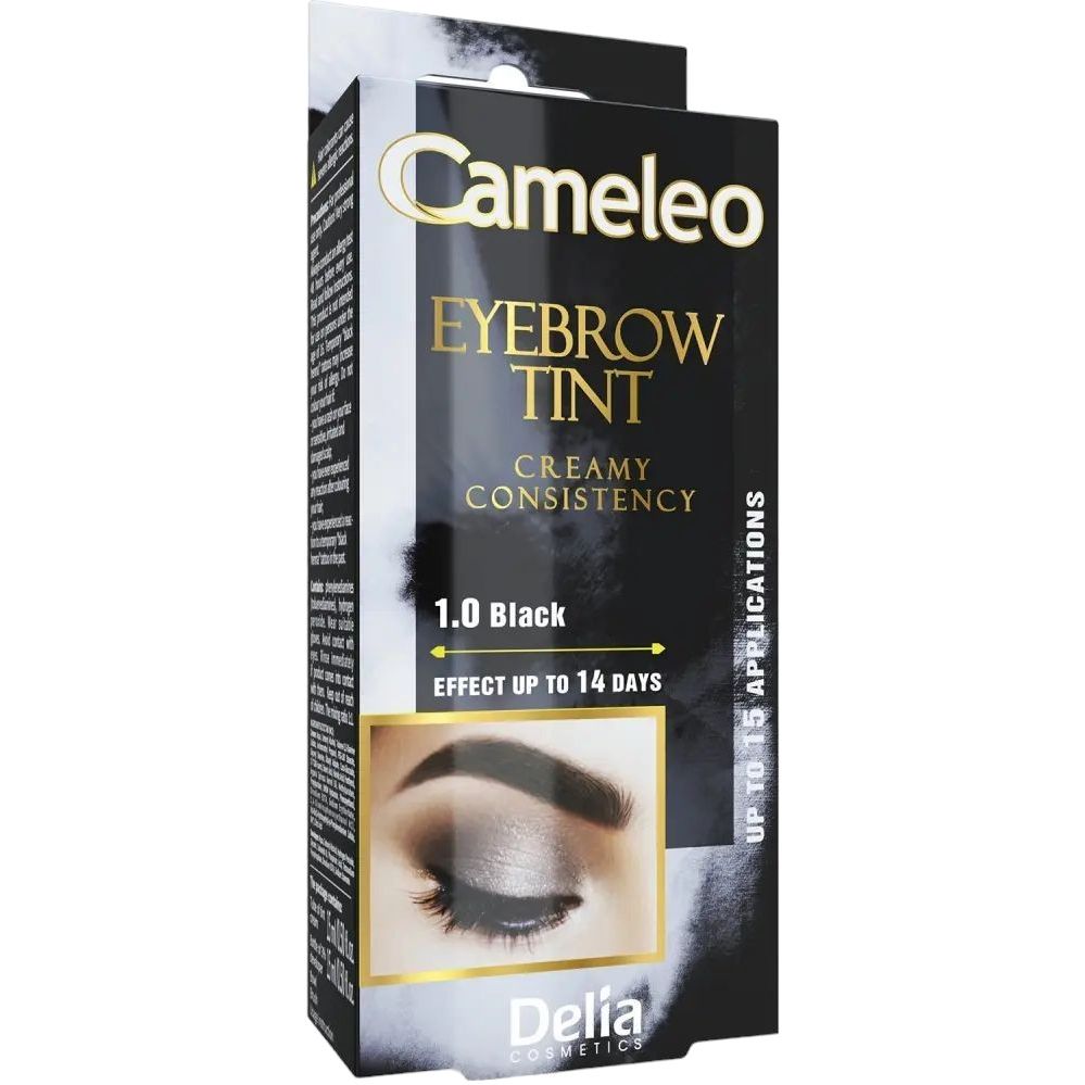 Крем-фарба для брів Delia Cosmetics Cameleo відтінок 1.0 Чорна 15 мл - фото 2