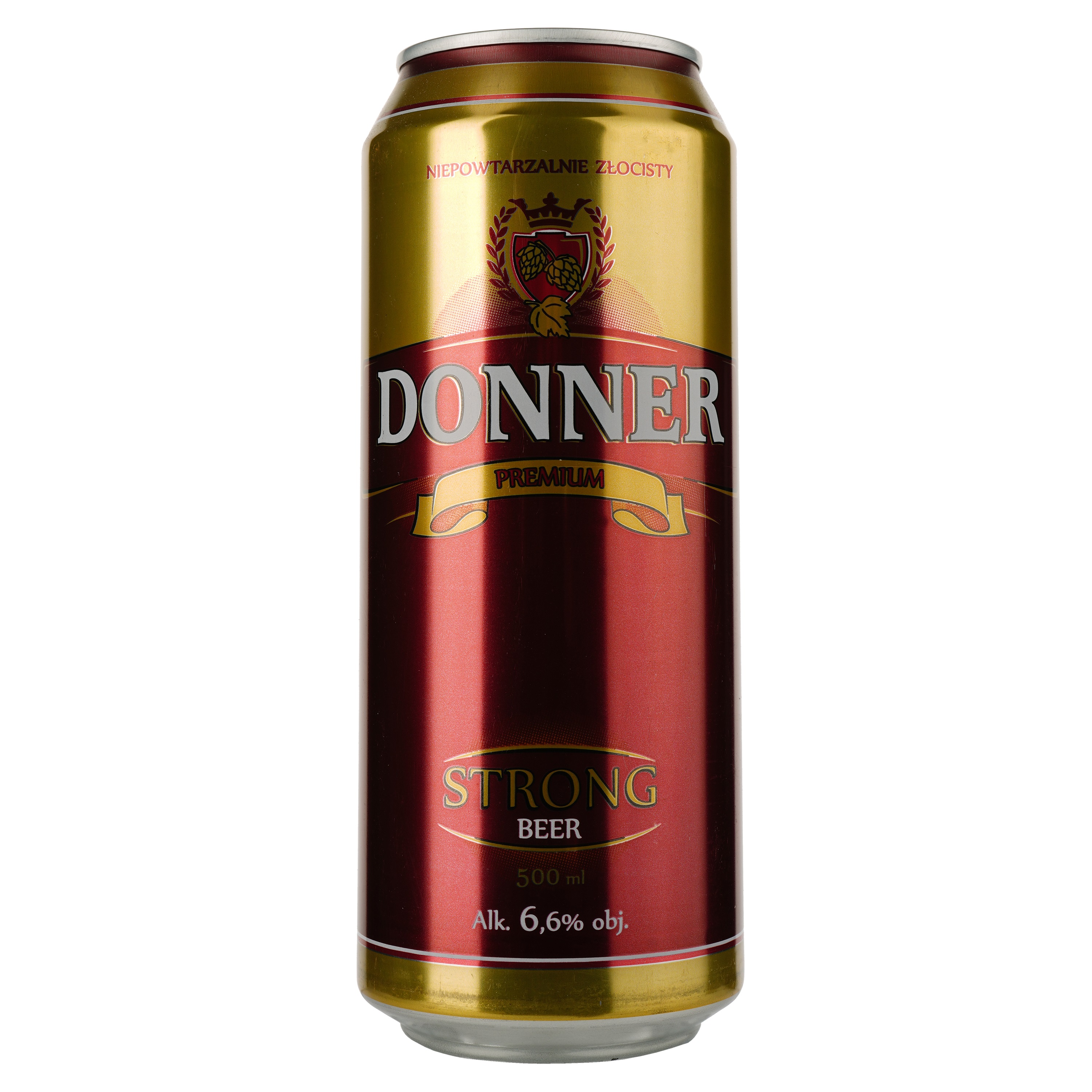 Пиво Donner Strong светлое, 6.6%, ж/б, 0.5 л - фото 1