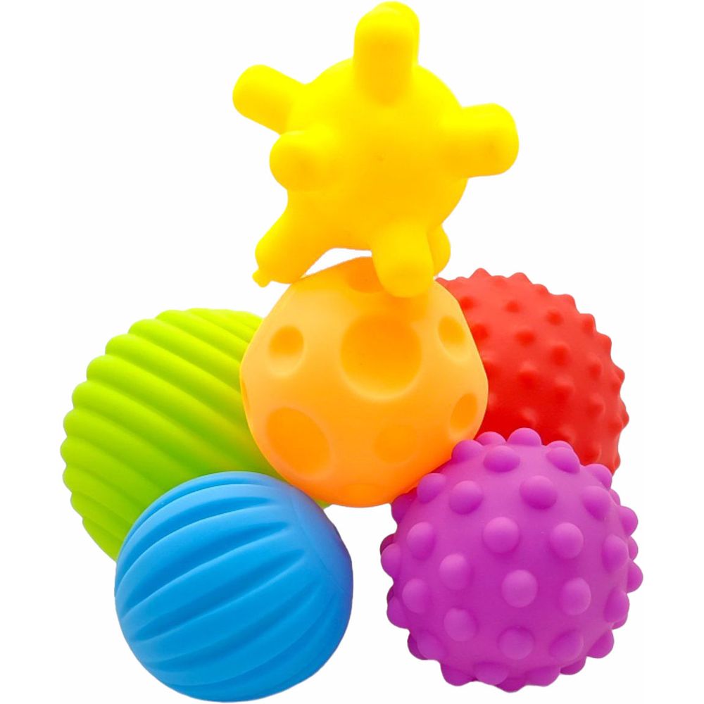 Набор тактильных мячиков Bibi Toys сенсорные 6 шт. (760950BT) - фото 2