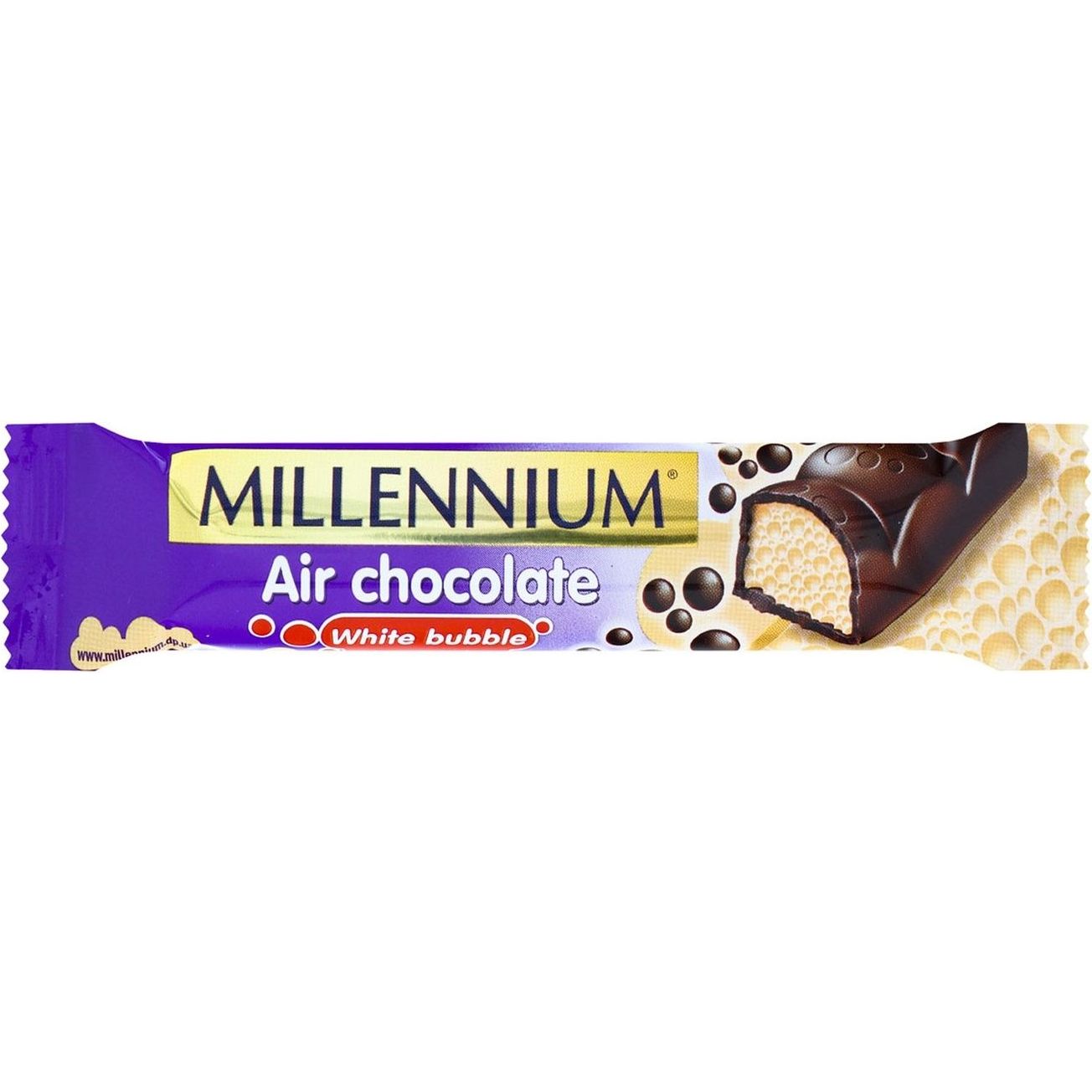 Шоколад Millennium Air Chocolate пористий молочний та білий 22 г - фото 1