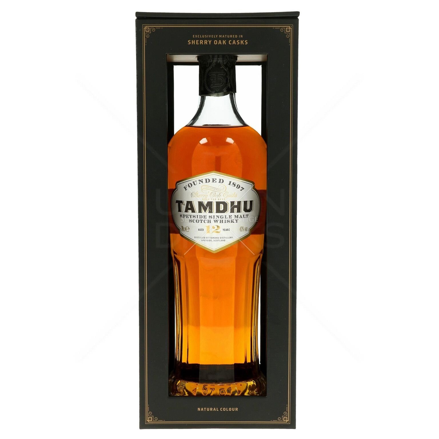 Віскі Tamdhu Single Malt Scotch Whisky 12 років, в подарічній упаковці, 43%, 0,7 л - фото 1
