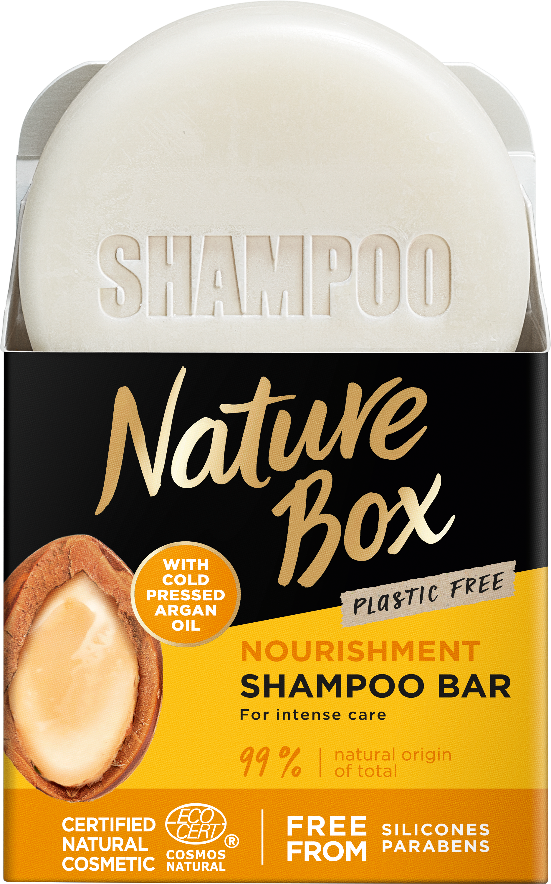 Твердий шампунь Nature Box для живлення волосся, з аргановою олією холодного віджиму, 85 г - фото 2