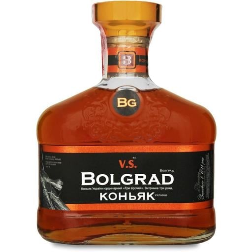 Коньяк України Bolgrad VS 3 зірки 40% 0.5 л - фото 1