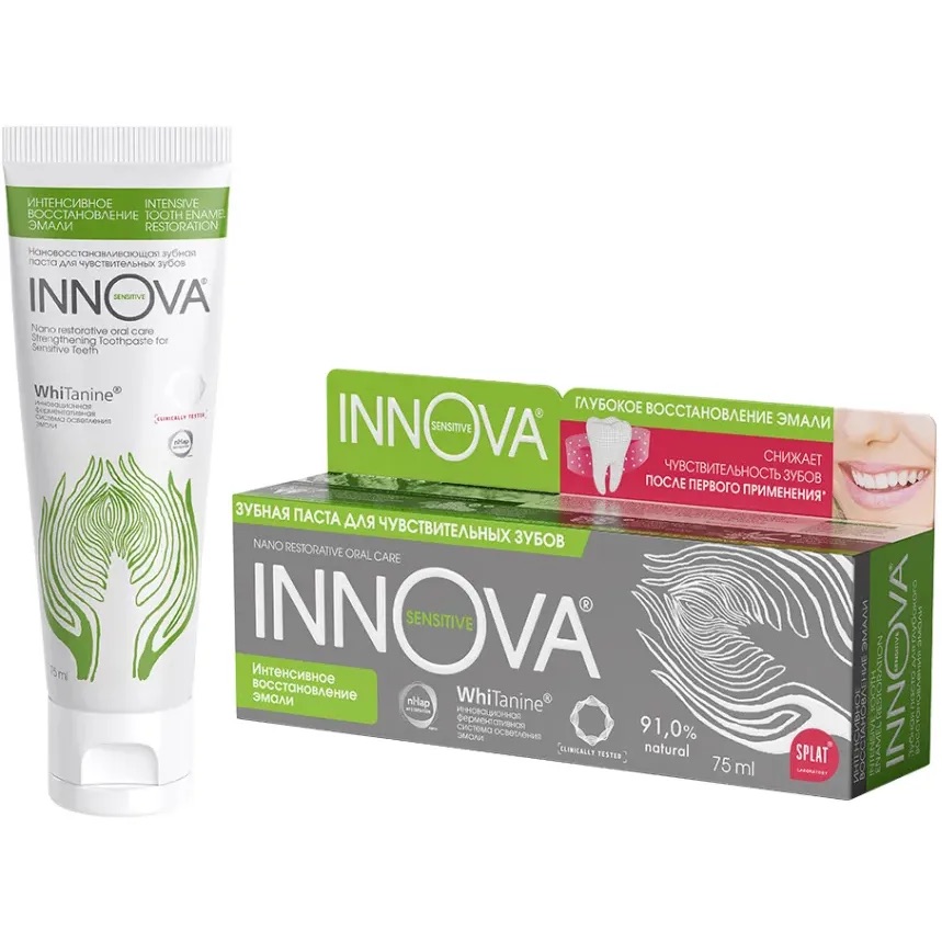 Зубная паста Splat Innova Sensitive Интенсивное восстановление эмали 75 мл - фото 1