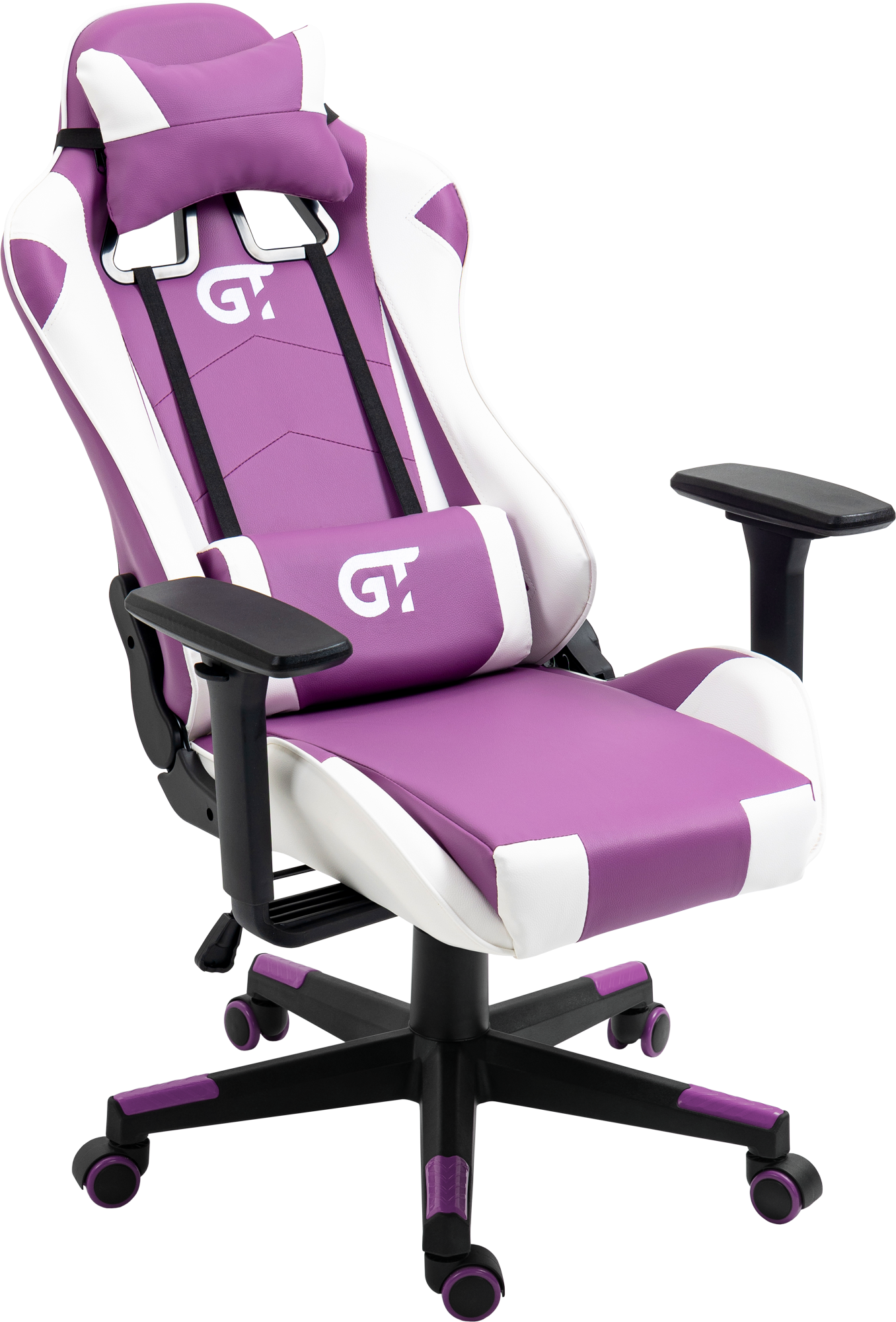 Геймерское детское кресло GT Racer белое с фиолетовым (X-5934-B Kids White/Violet) - фото 6