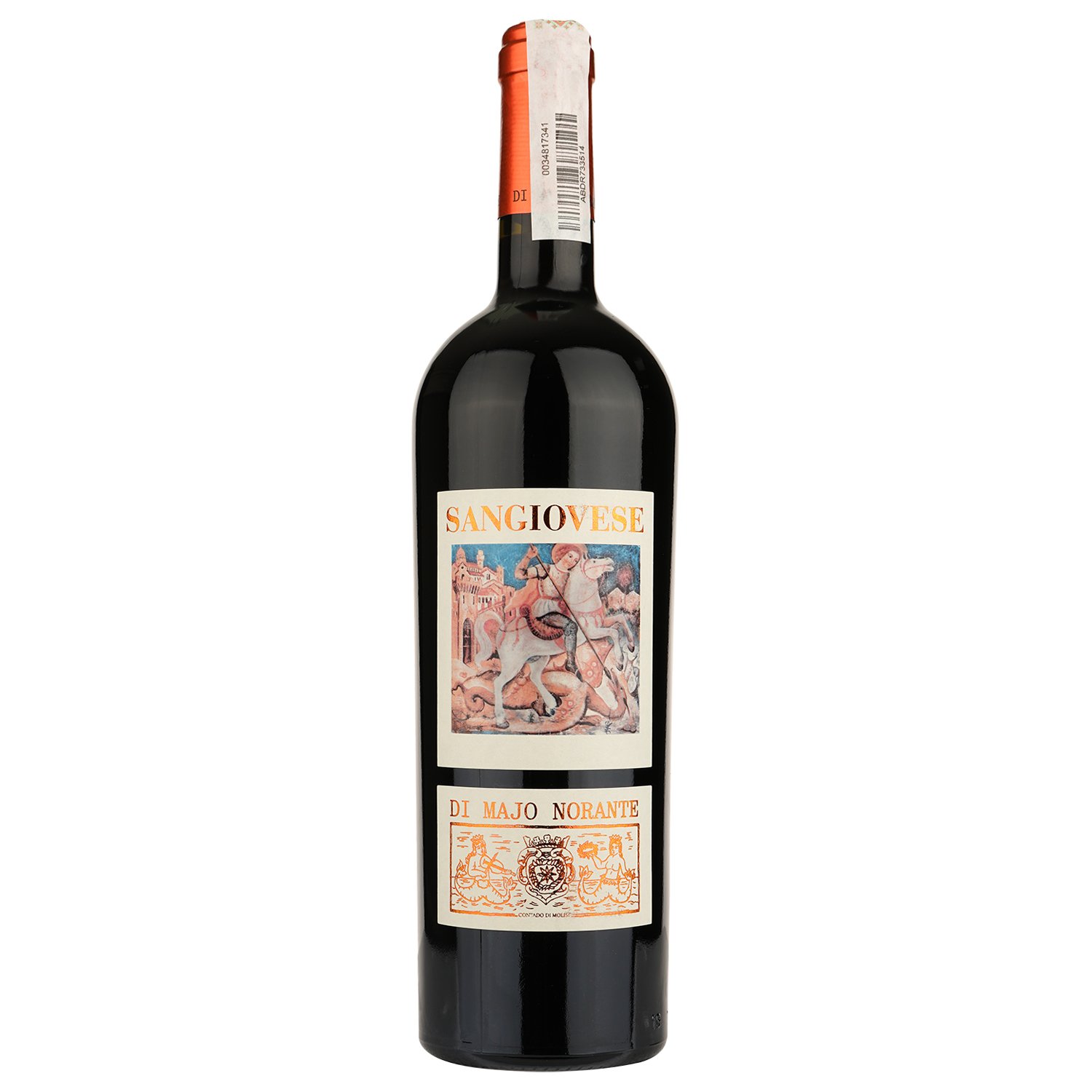 Вино Di Majo Norante Sangiovese, червоне, сухе, 0,75 л - фото 1