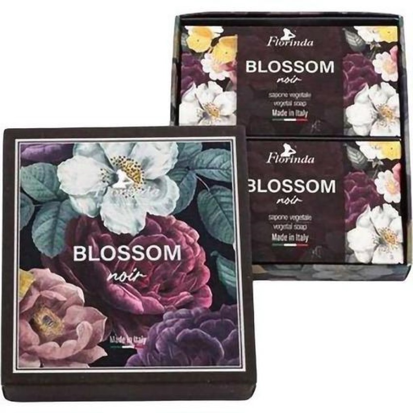 Набір мила Florinda Чорні квіти, 200 г, 3 ароматичні пакетики - фото 1
