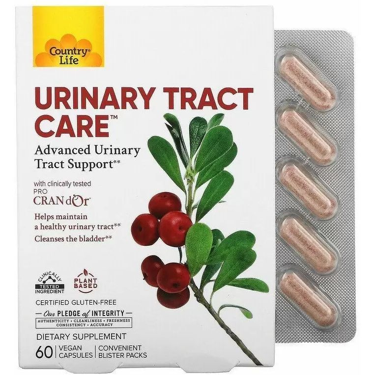 Підтримка сечовивідних шляхів Country Life Urinary tract Care 60 капсул - фото 1