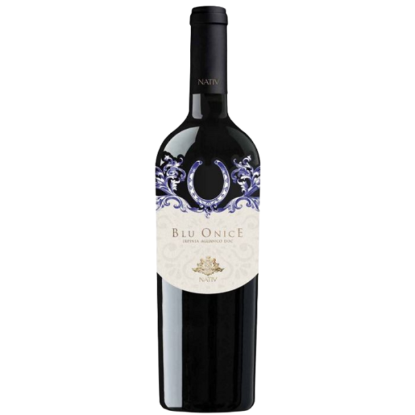 Вино Blu Onice Irpinia Aglianico Nativ, красное, сухое, 14,5%, 0,75 л - фото 1