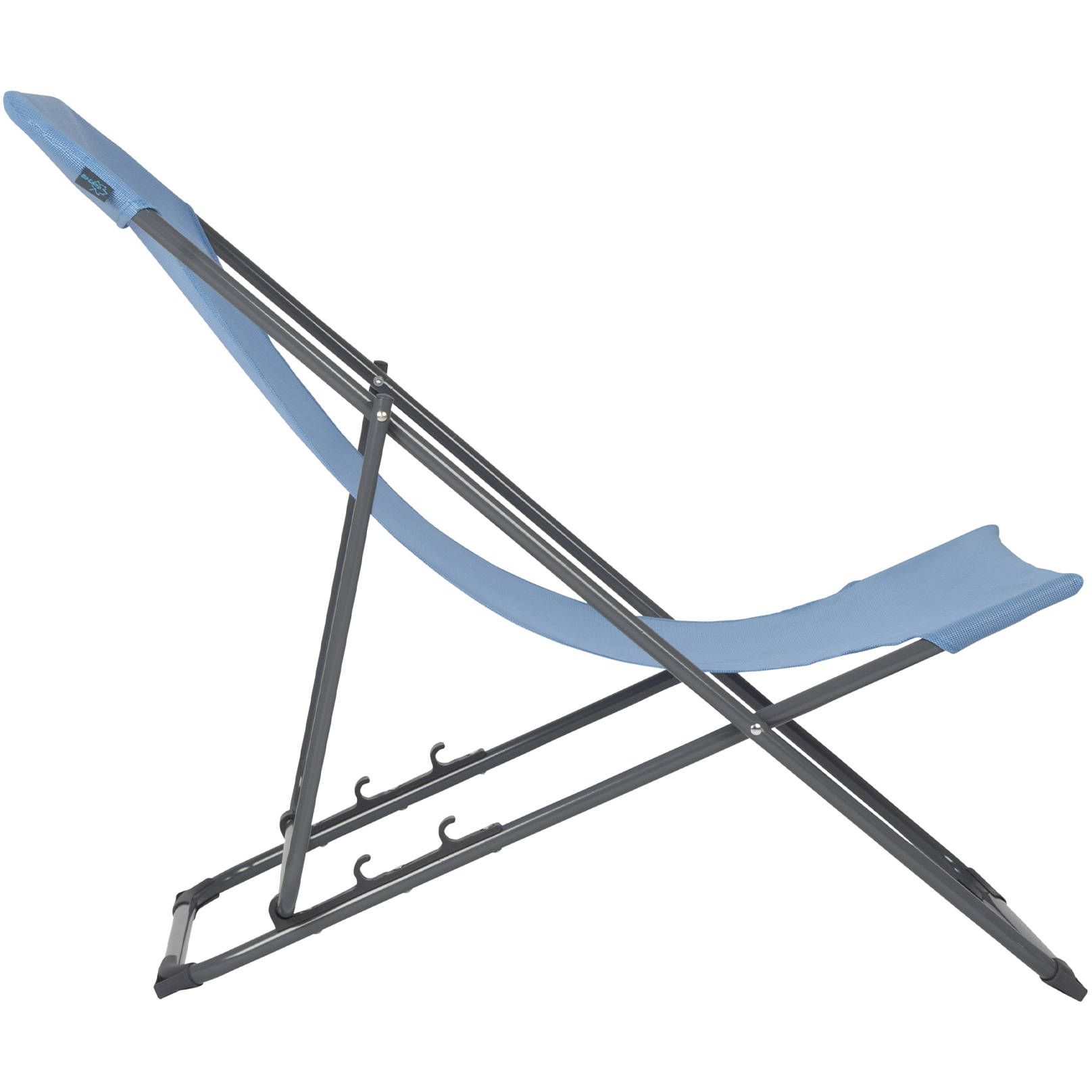 Крісло розкладне Bo-Camp Flat блакитне (1204684) - фото 5