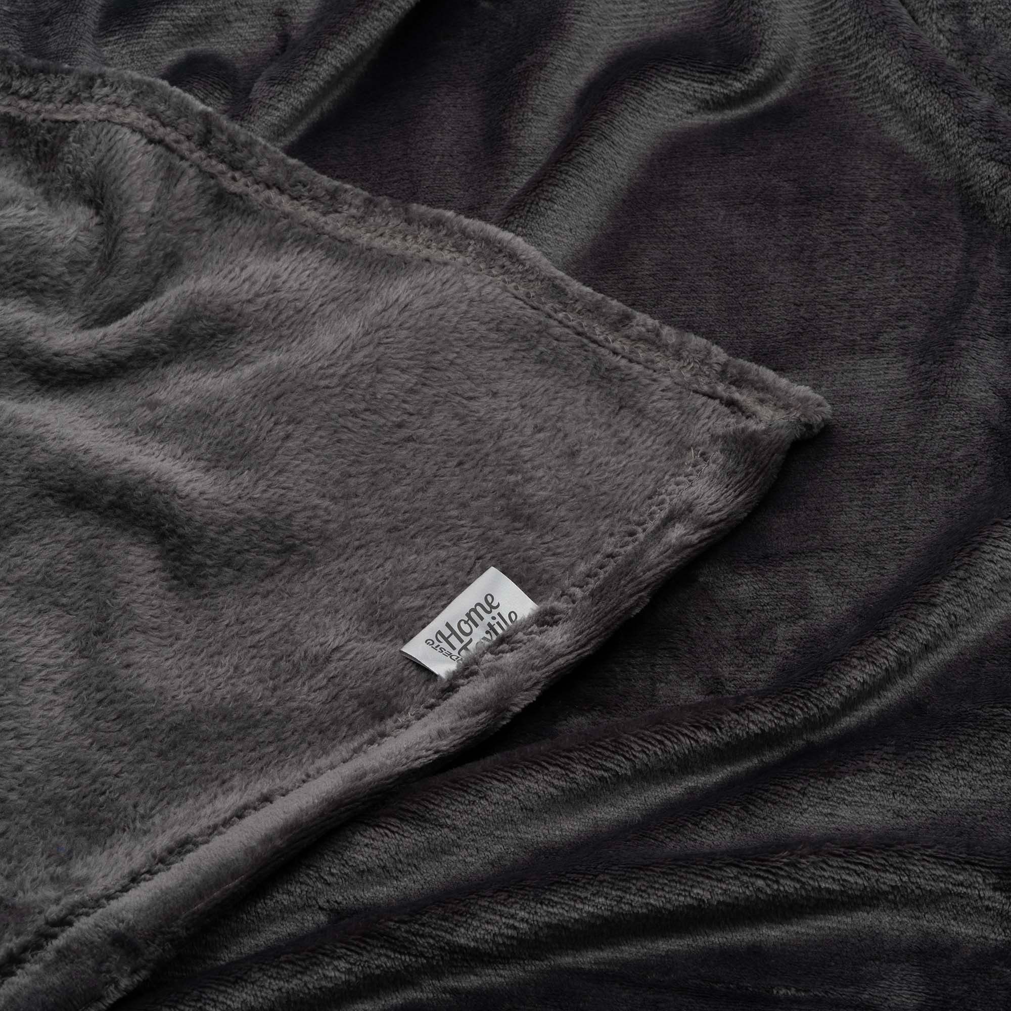 Плед Ardesto Flannel 200x220 см темно-серый (ART0213SB) - фото 4