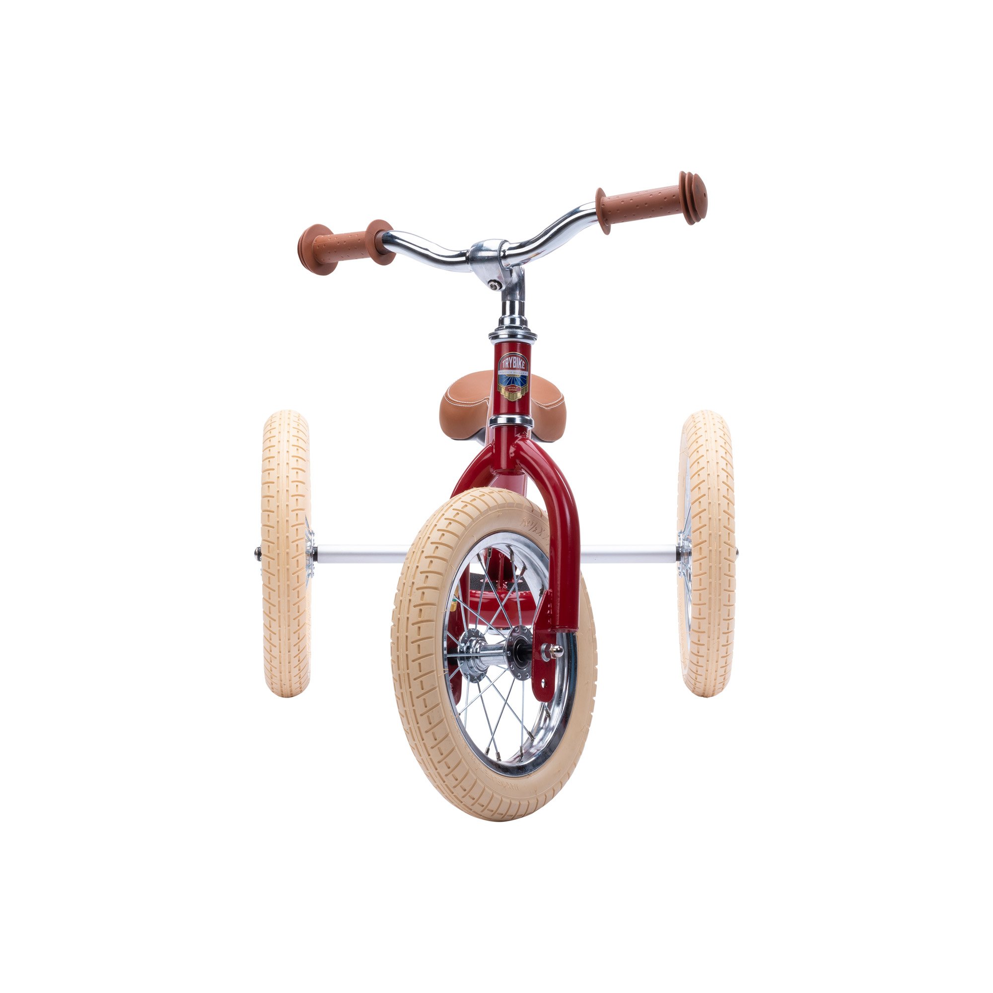 Триколісний балансуючий велосипед Trybike steel 2 в 1, рубіновий (TBS-3-RED-VIN) - фото 4