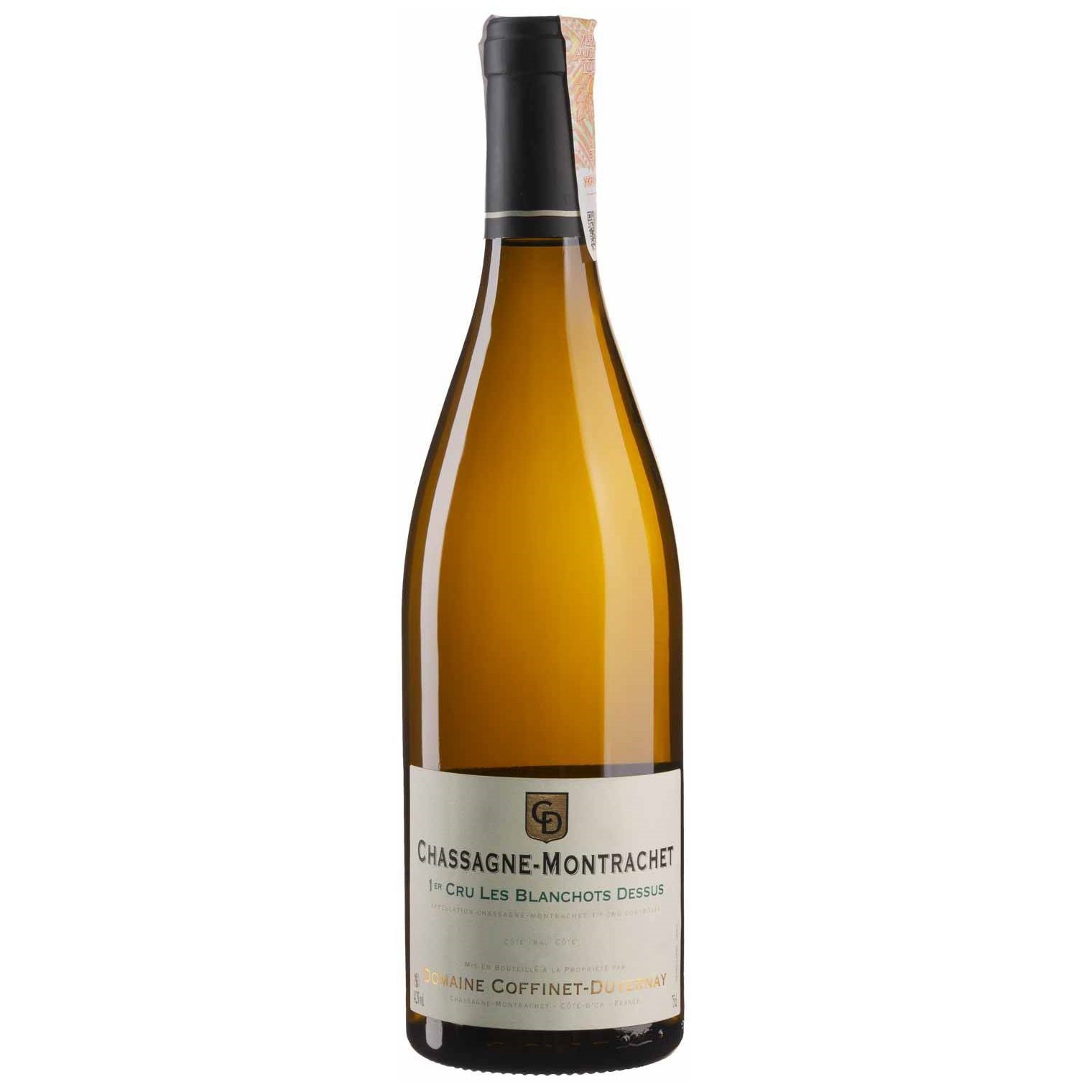 Вино Domaine Coffinet-Duvernay Chassagne-Montrachet 1er cru Les Blanchots Dessus 2020, белое, сухое, 0,75 л (W6830) - фото 1