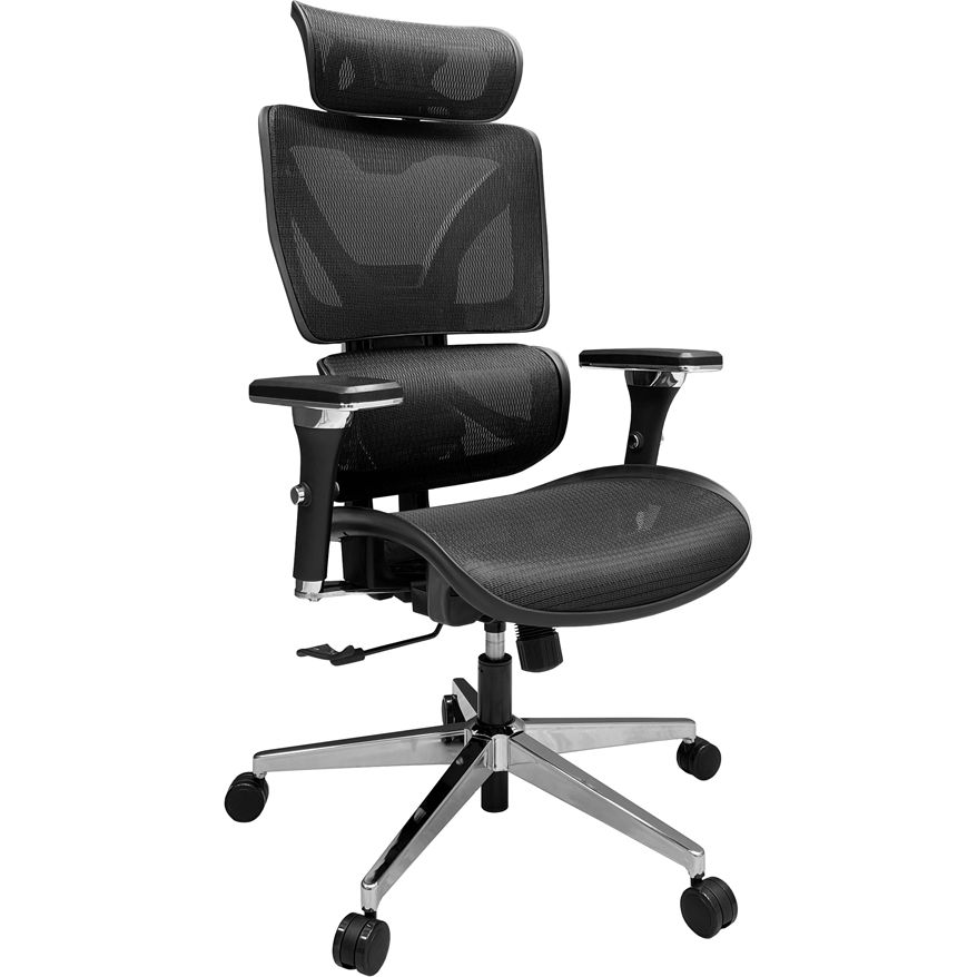 Кресло офисное Richman Монреаль Хром M-1 Tilt черный (RCM-1069) - фото 1