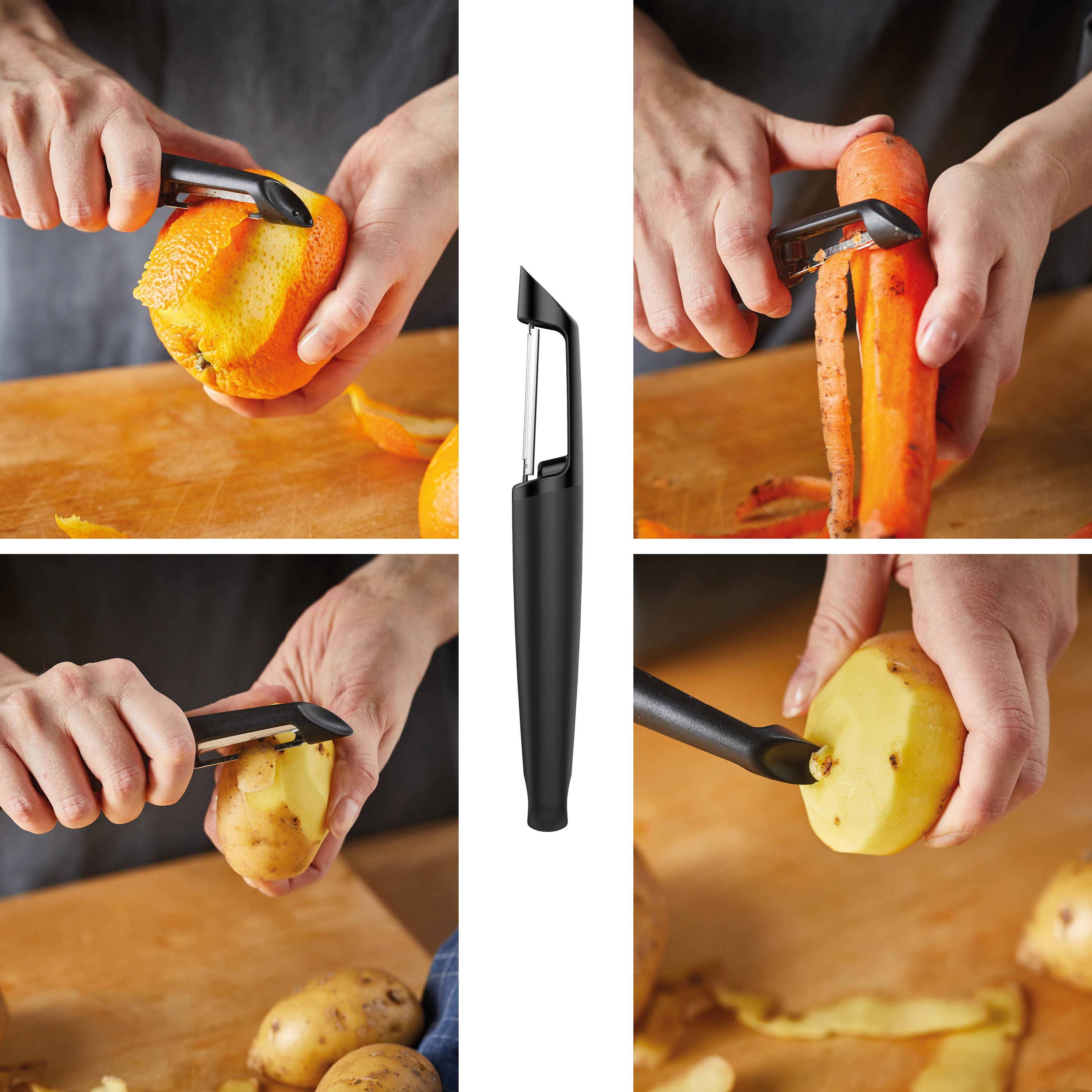 Нож для овощей Fiskars Form с подвижным лезвием (1014419) - фото 11
