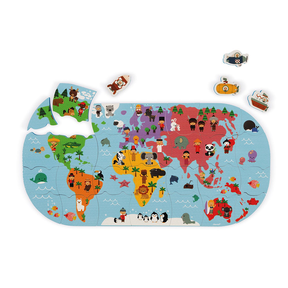 Іграшка для купання Janod Пазл Карта світу (J04719) - фото 2