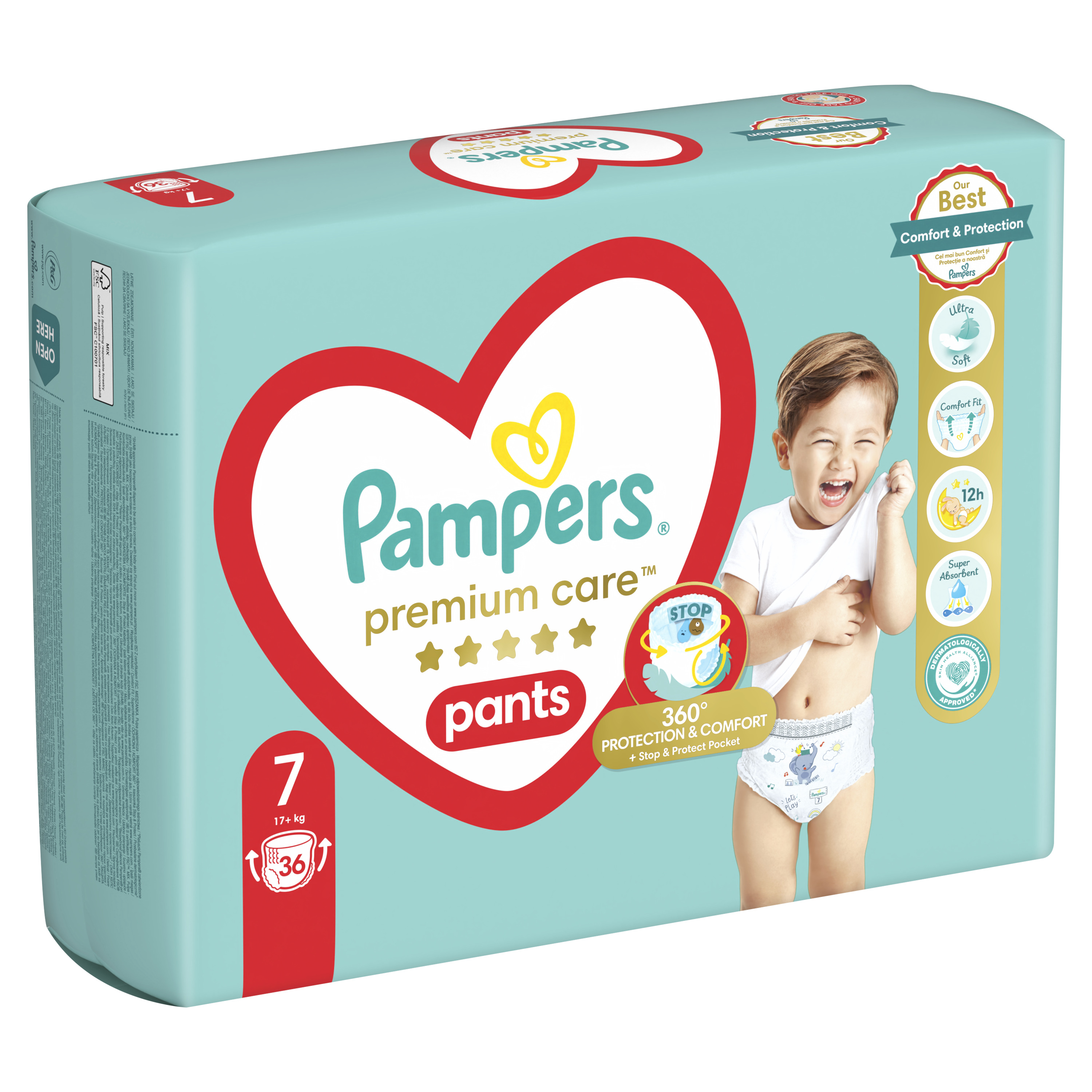 Підгузки-трусики Pampers Premium Care Pants Giant Plus 7 (17+кг) 36 шт. - фото 3