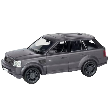 Машинка Uni-fortune Land Rover Range Rover Sport, 1:36, матовый черный (554007M) - фото 1