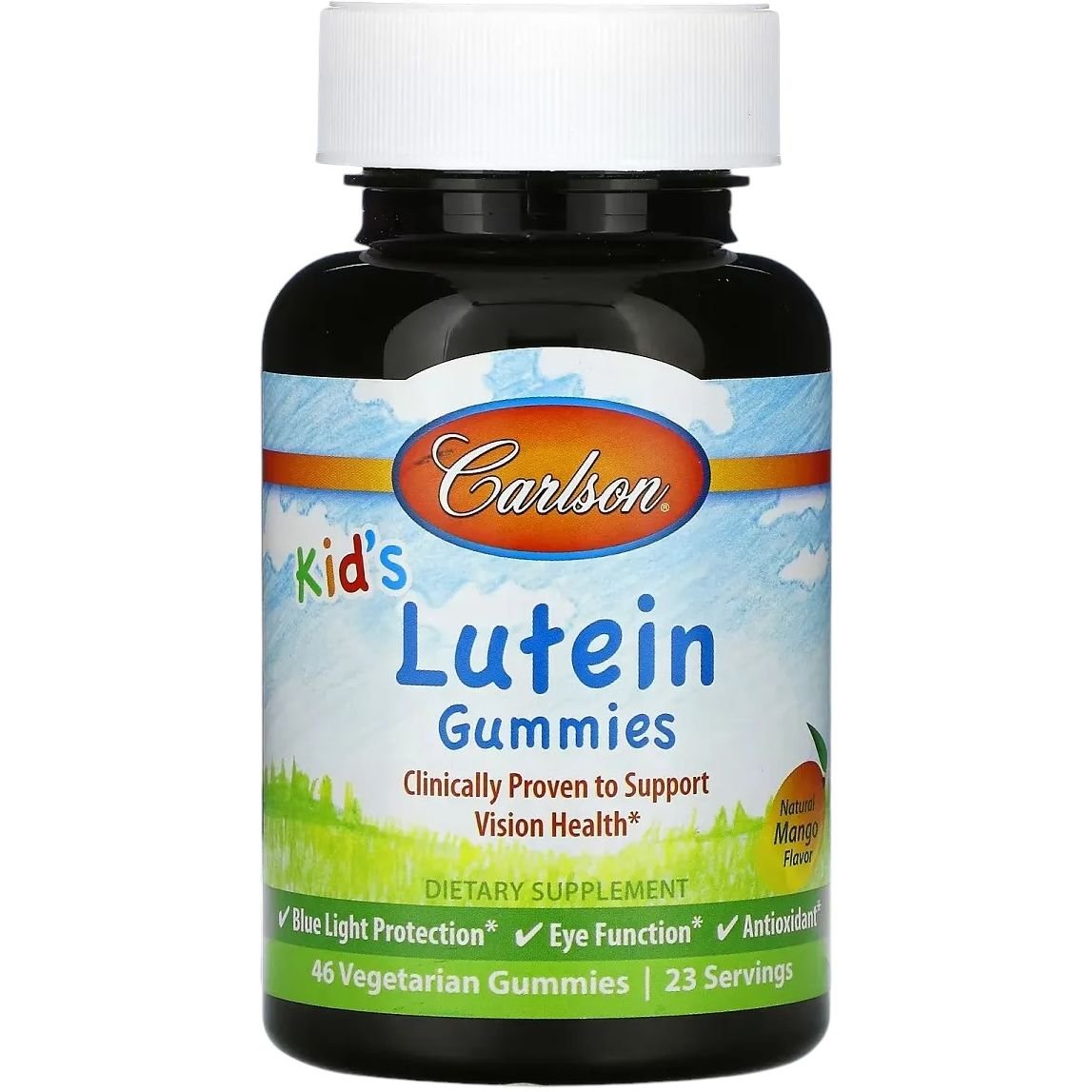 Лютеїн дитячий Carlson Kid's Lutein Gummies смак манго 46 вегетаріанських жувальних цукерок - фото 1