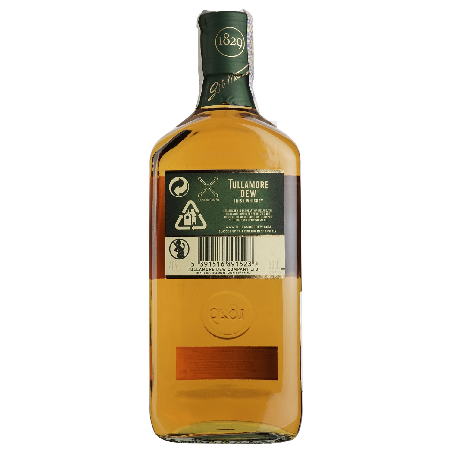 Виски Tullamore Dew Original Irish Whiskey 40% 0.5 л - фото 2