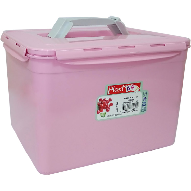 Контейнер Irak Plastik Fresh Box, з ручкою, 11 л, рожевий (LC395) - фото 1
