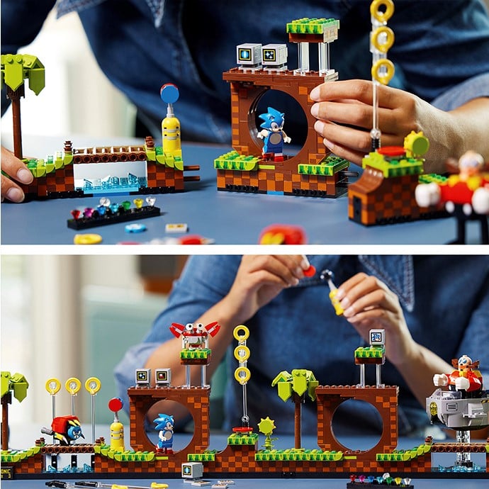 Конструктор LEGO Ideas Їжачок Сонік Зона Зелених Пагорбів, 1125 деталей (21331) - фото 8