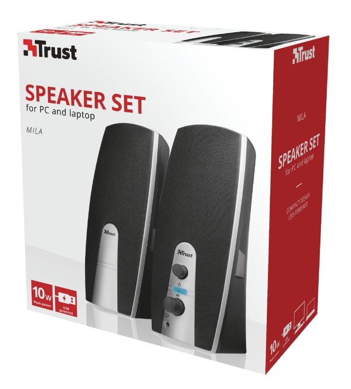 Комп'ютерні колонки Trust Mila Speaker Set Black - фото 9