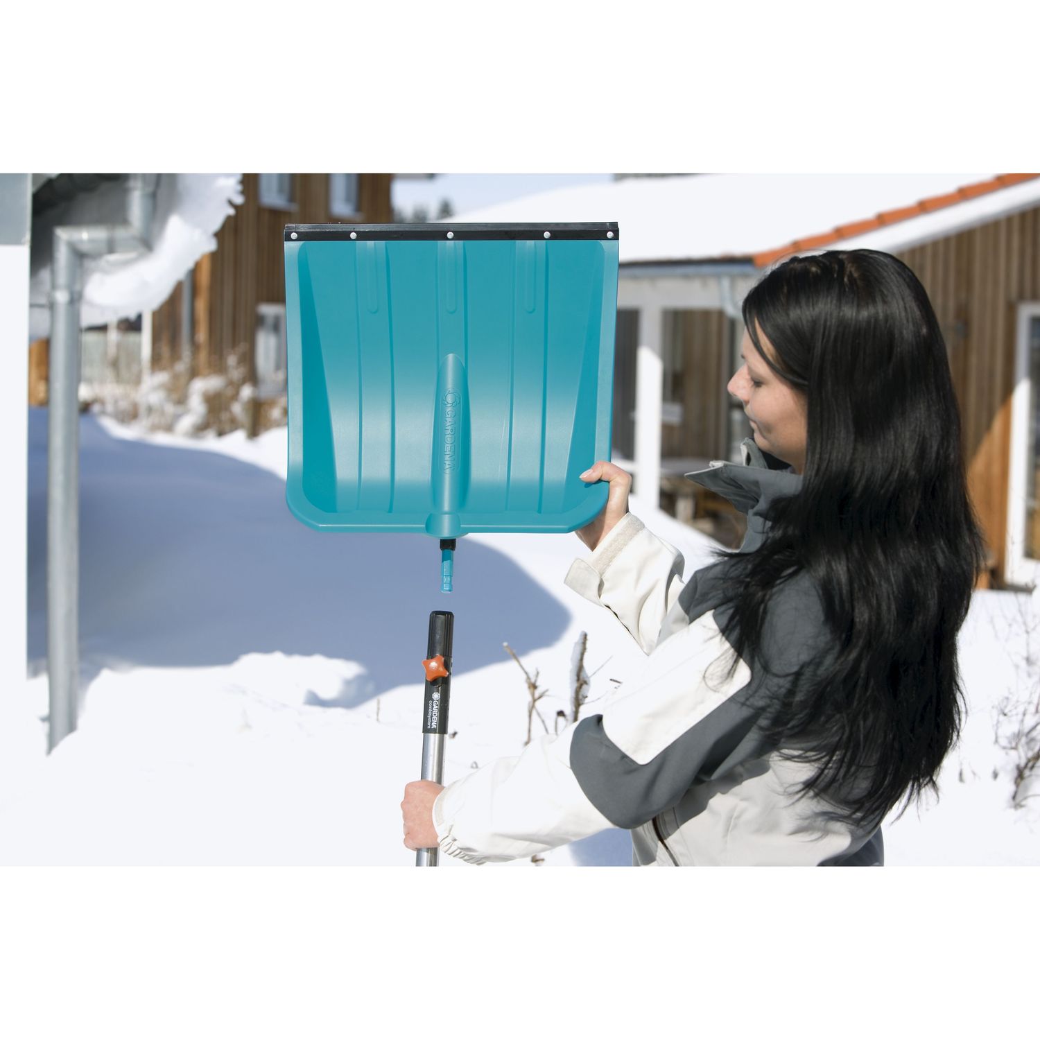 Лопата для прибирання снігу Gardena Combisystem без ручки 50 см - фото 3