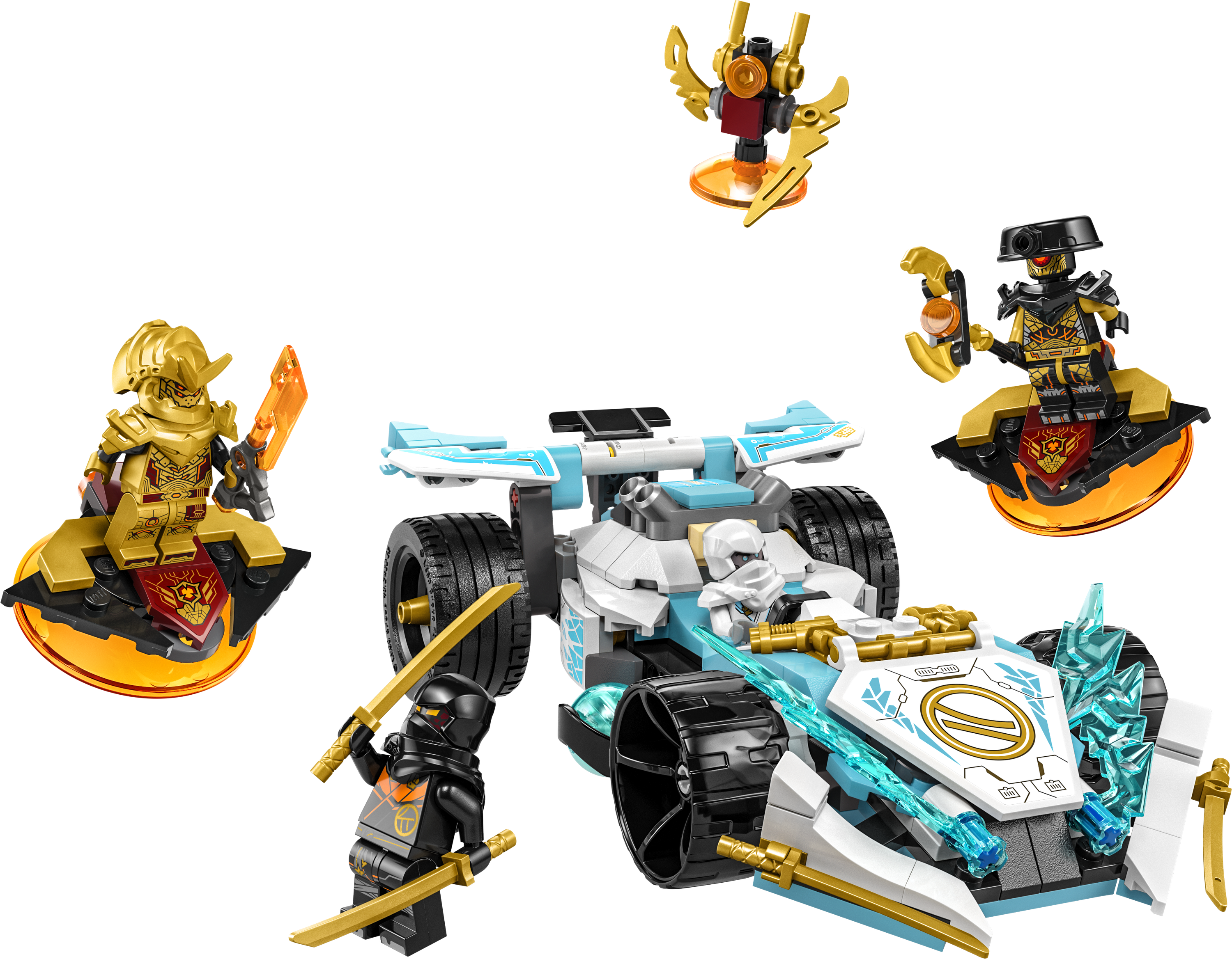 Конструктор LEGO Ninjago Суперсила дракона Зейна автомобіль для перегонів спін-джитсу, 307 деталей (71791) - фото 2