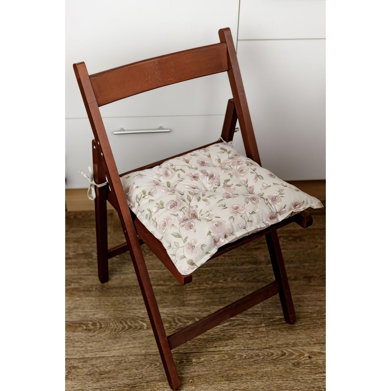 Подушка на стілець Прованс Тереза квіточки 40х40 см (34523) - фото 1