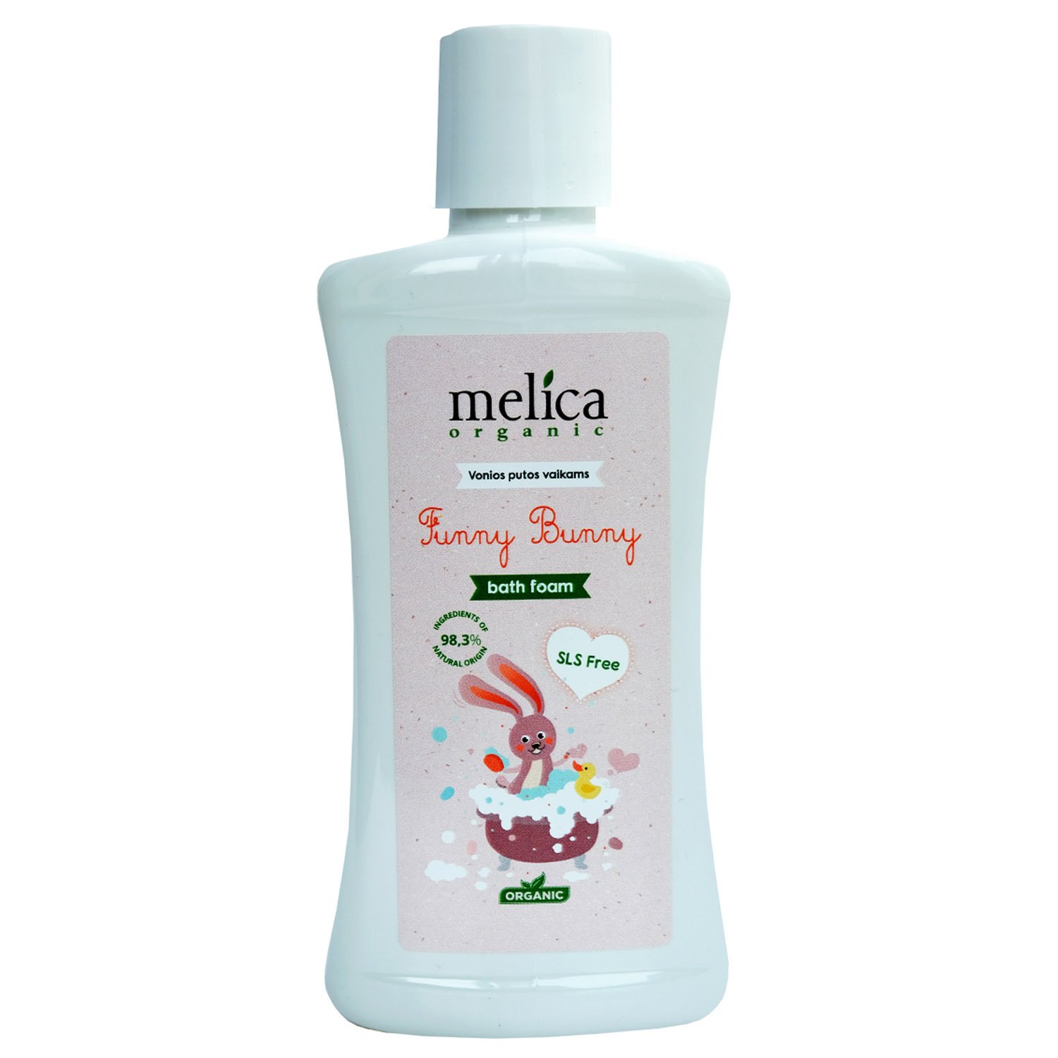 Дитяча піна для ванни Melica Organic Від зайчика, 300 мл - фото 1