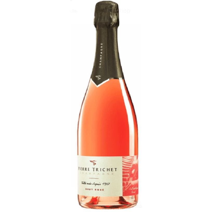 Шампанське Pierre Trichet Rosé de Saignée Rose Brut Champagne Rose AOP рожеве сухе 0.75 л - фото 1