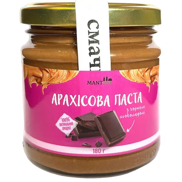 Паста арахисовая Manteca с черным шоколадом, 180 г - фото 1