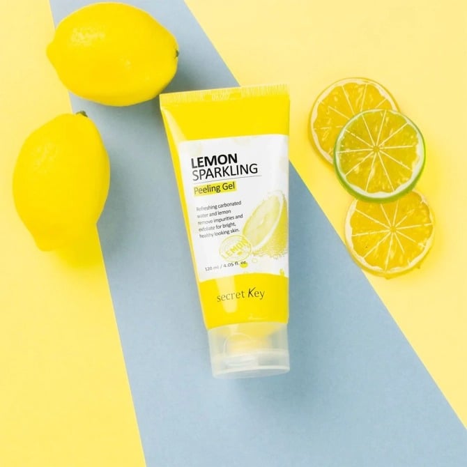 Пілінг-скатка для обличчя Secret Key Lemon Sparkling Peeling Gel лимонна 120 мл - фото 4