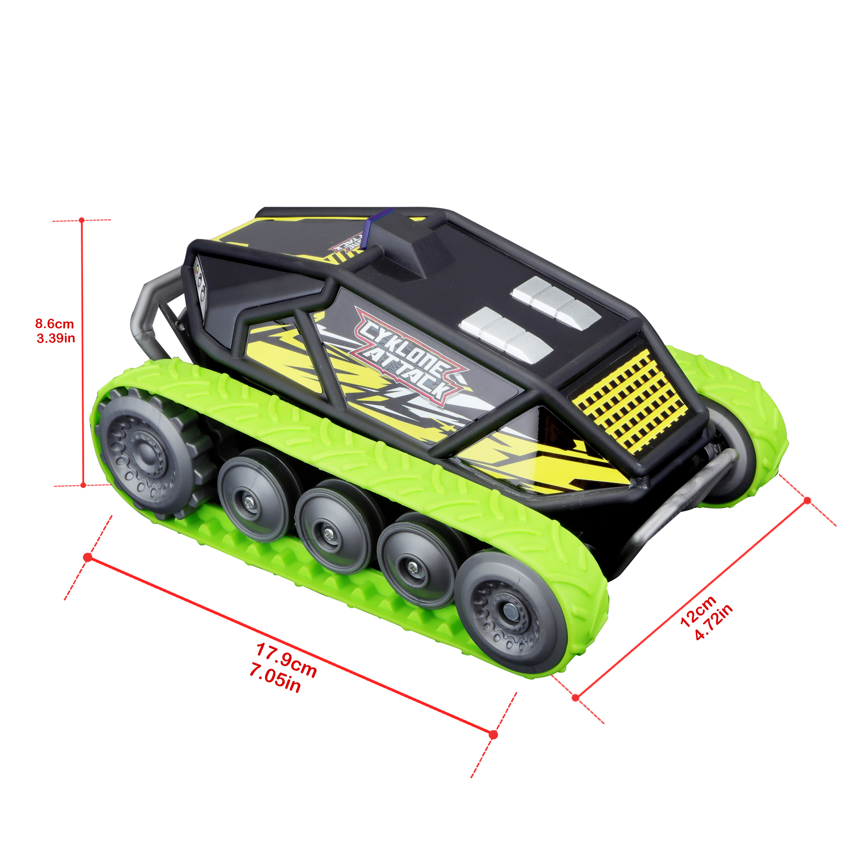 Автомодель на радиоуправлении Maisto Tech Tread Shredder зеленый (82101 black/green) - фото 9