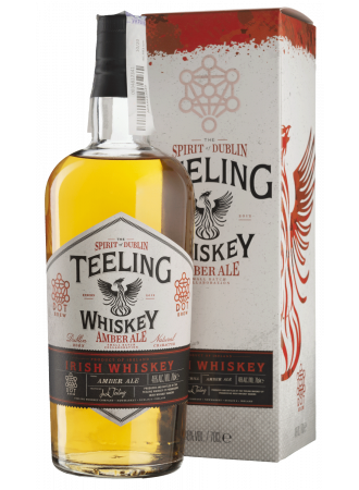 Віскі Teeling Amber Ale Blended Irish Whiskey 46% 0.7 л в подарунковій упаковці - фото 1