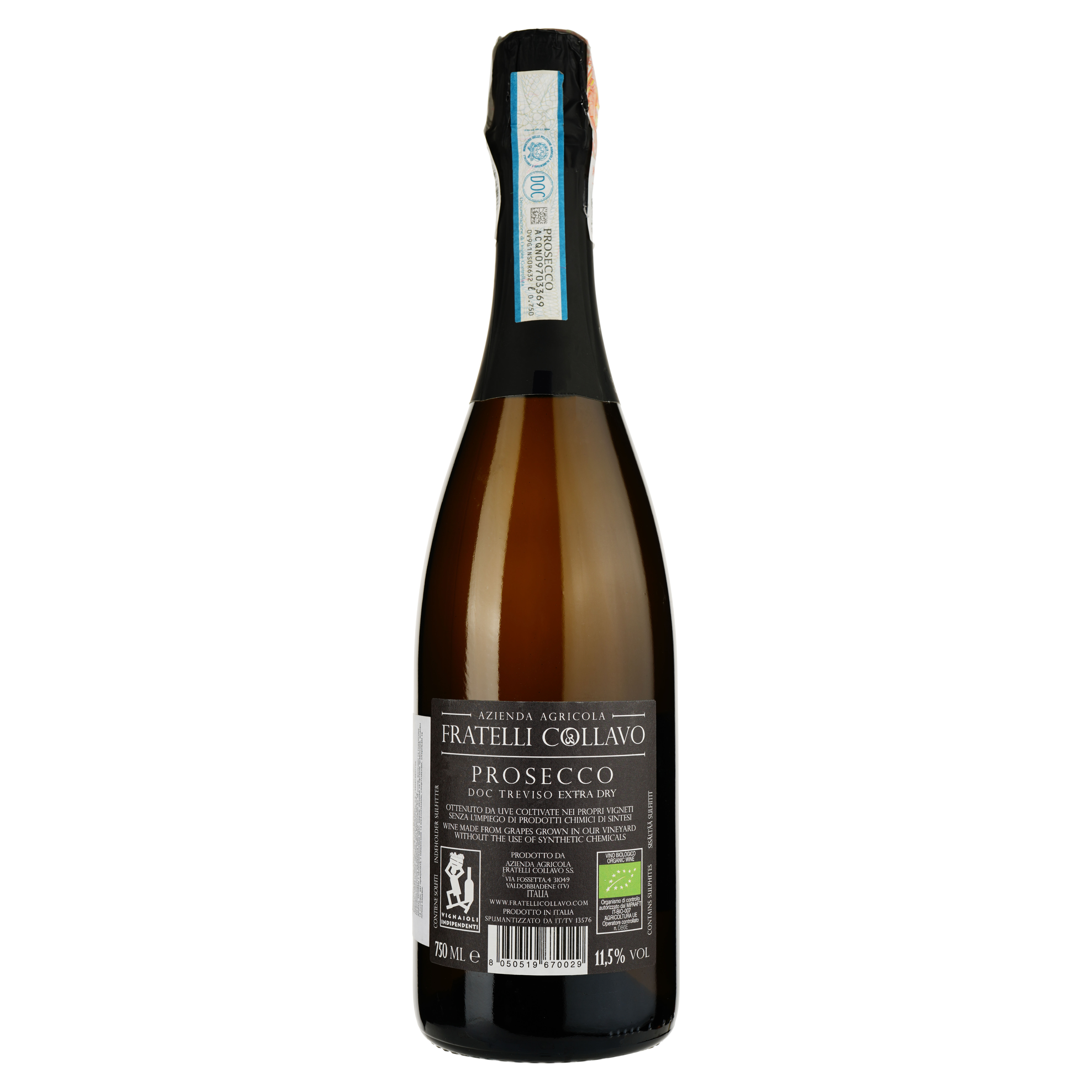 Вино Fratelli Collavo Settolo Prosecco 2022 белое сухое 0.75 л - фото 2