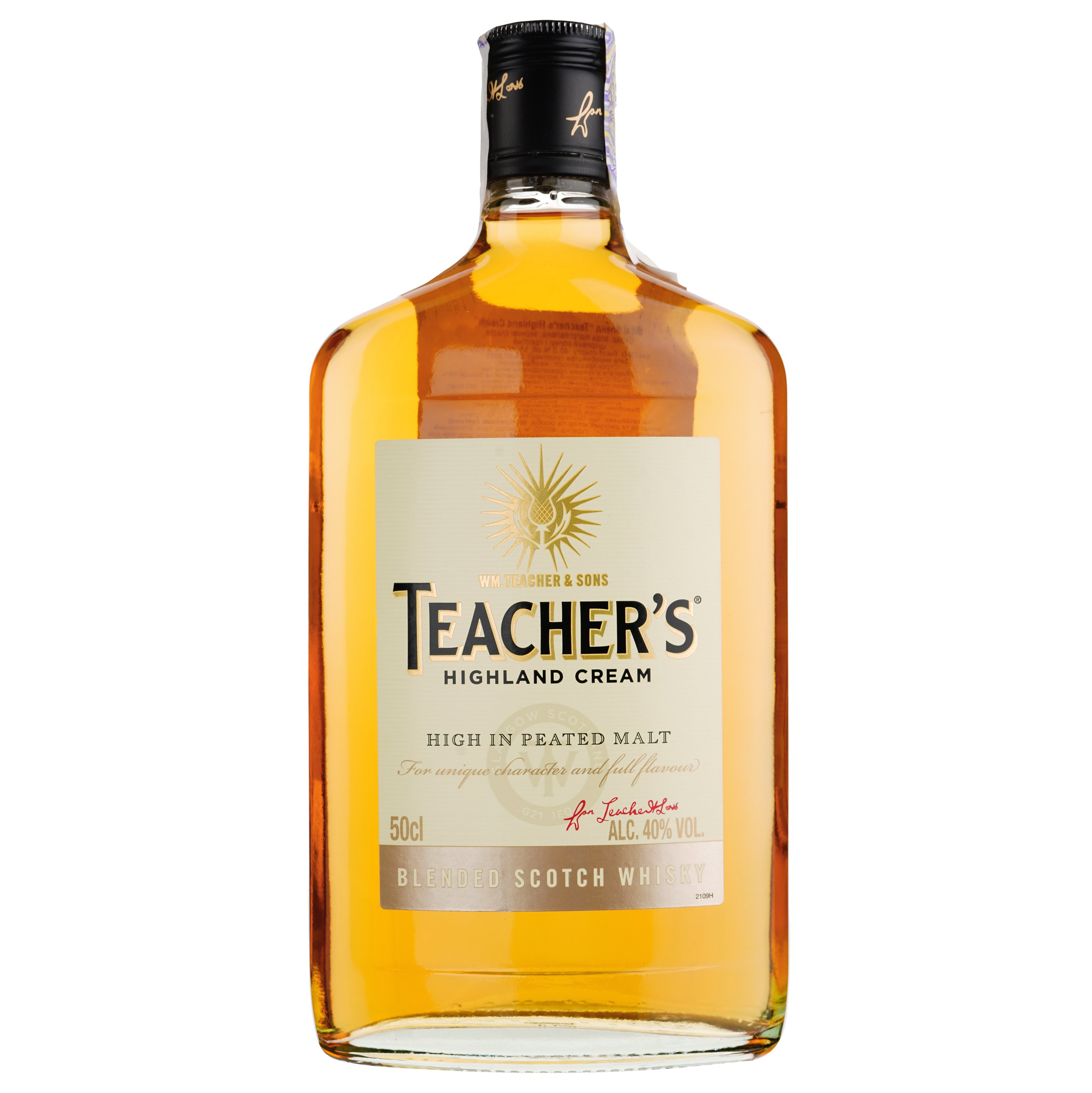 Виски Teacher's Highland Cream Blended Scotch Whisky, 40%, 0,5 л - фото 1