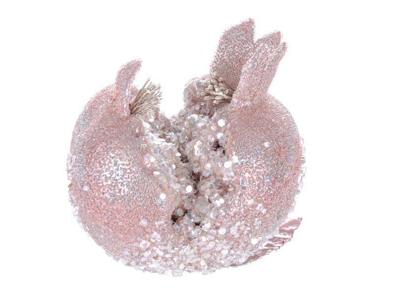 Ялинкова прикраса Lefard Гранат, 10,5 см, світло-рожевий (66-004) - фото 2