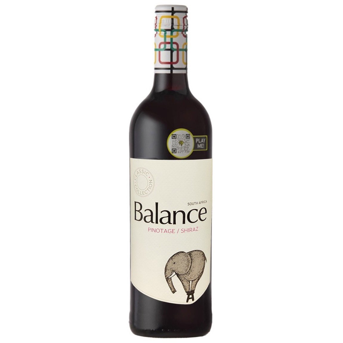 Вино Overhex Wines Balance Classic Pinotage Shiraz, червоне, сухе, 13,5%, 0,75 л (8000015201911) - фото 1