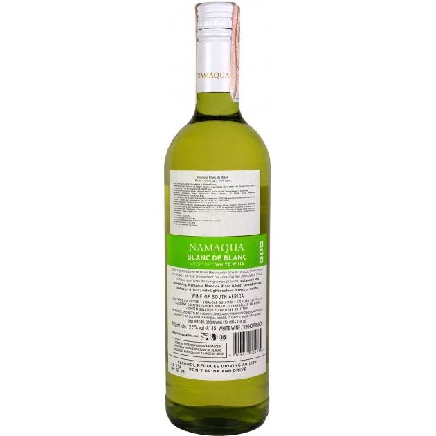 Вино Namaqua Blanc de Blanc, біле, сухе, 0,75 л - фото 2
